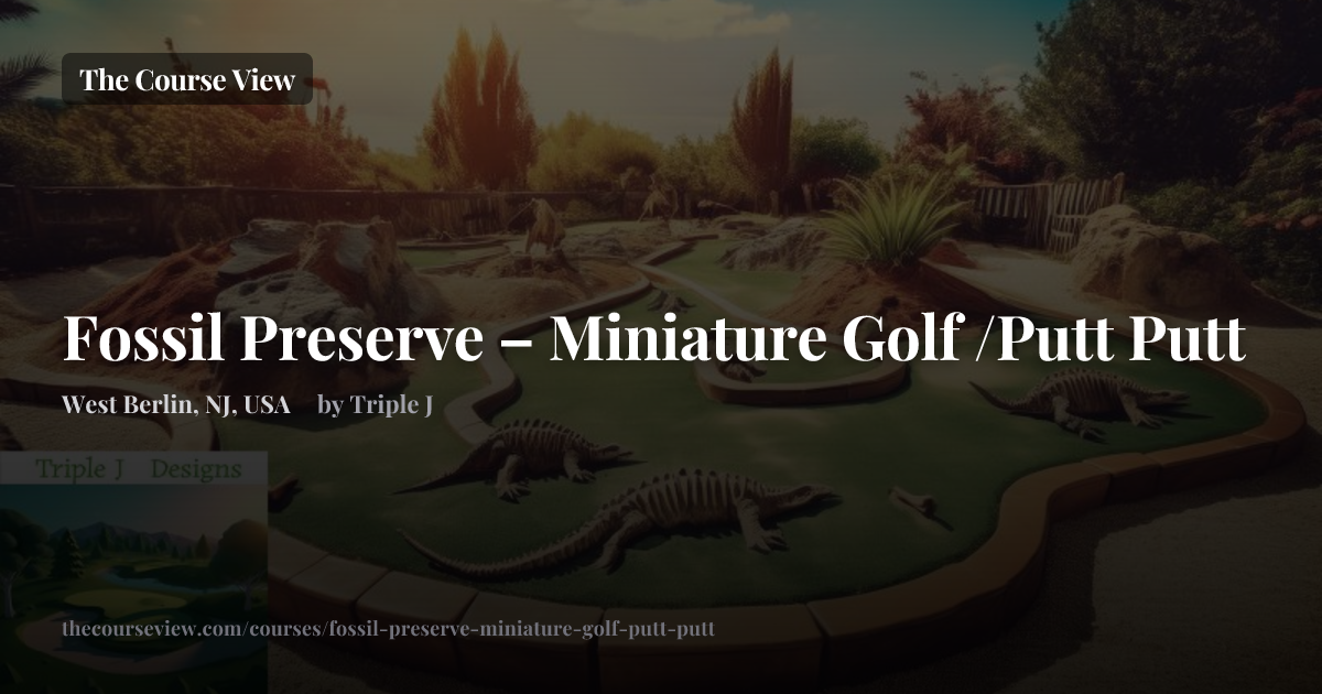 Fossil Preserve – Miniature Golf /Putt Putt — GSPro Course Details ...